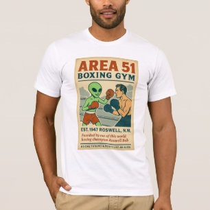 Area 51 Boxing Gym Roswell Aliens 1950's T-Shirt