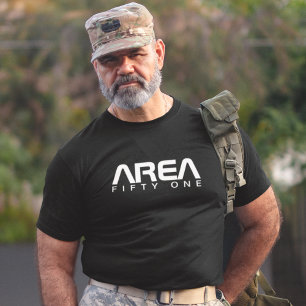 Area 51 Cool Clothing Alien UFO Paranormal Black T-Shirt