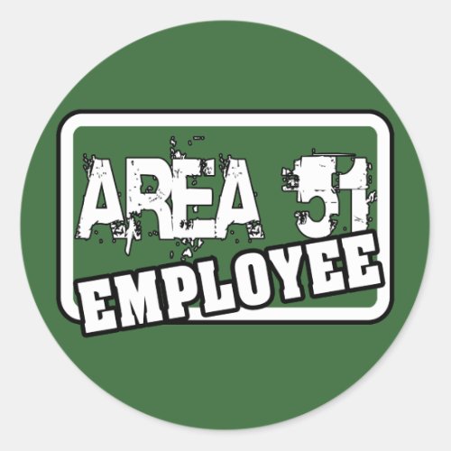 AREA 51 Employee Sticker