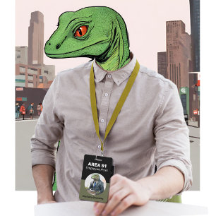 Area 51 Employees pass access all areas Lizard  Badge