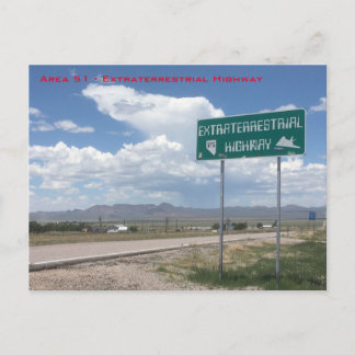 Area 51 - Extraterrestrial Highway Postcard