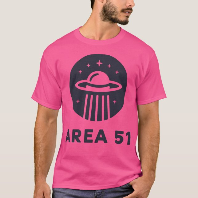 Area 51 - Flying Saucer Logo T-Shirt (Front)