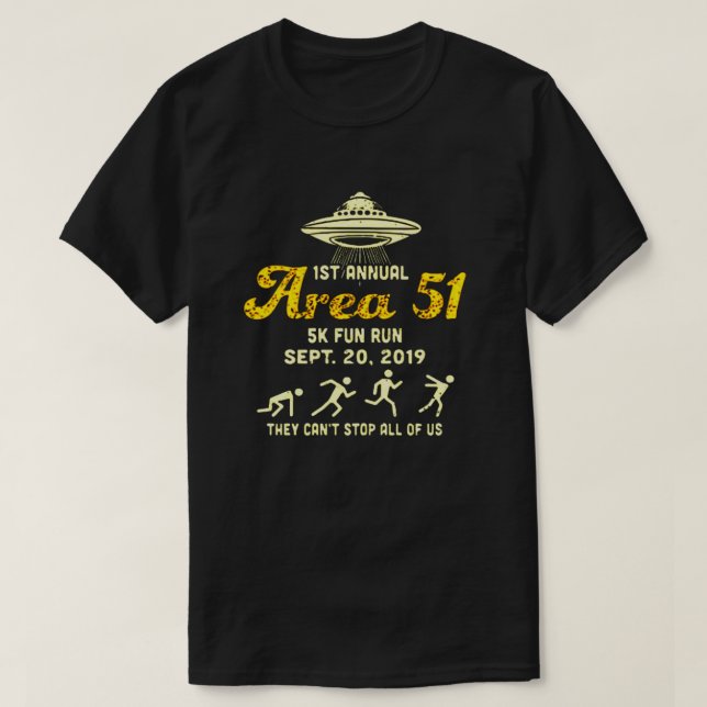 Area 51 Fun Run T-Shirt (Design Front)