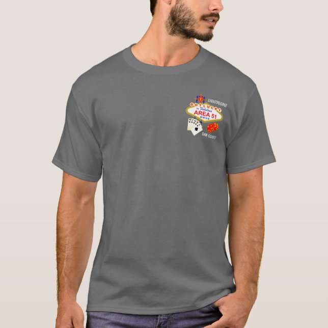 Area 51-I Got Lucky-Customizable T-Shirt (Front)