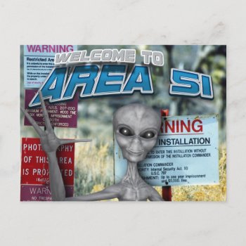 Area 51 Postcard by CaptainScratch at Zazzle