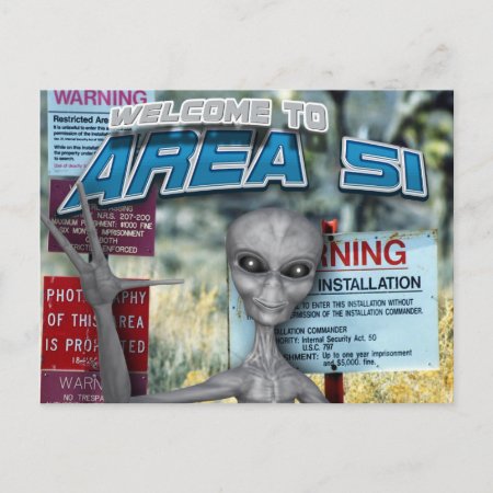 Area 51 Postcard