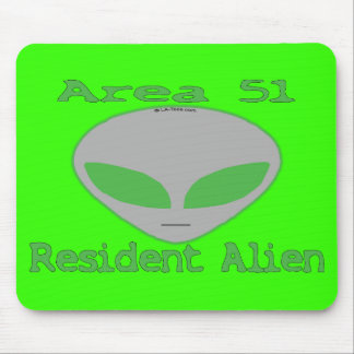 Area 51 Resident Alien Mouse Pad