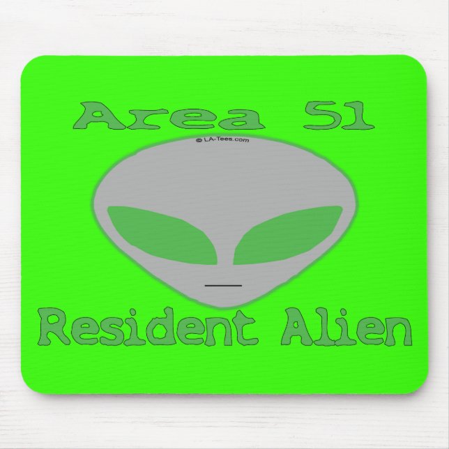 Area 51 Resident Alien Mouse Pad (Front)