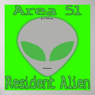 Area 51 Resident Alien Poster