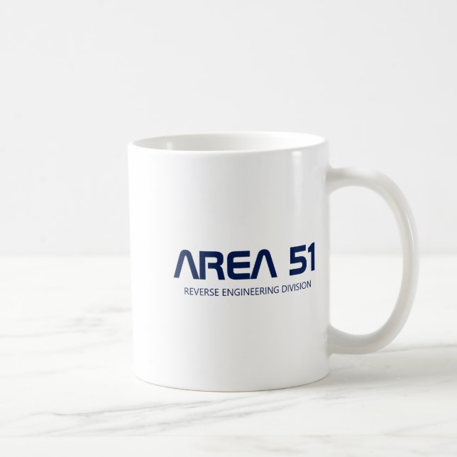 Area 51 Reverse Engineering Alien Ufo Paranormal  Coffee Mug (Right)