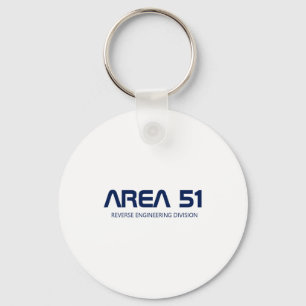 Area 51 Reverse Engineering Alien Ufo Paranormal Keychain