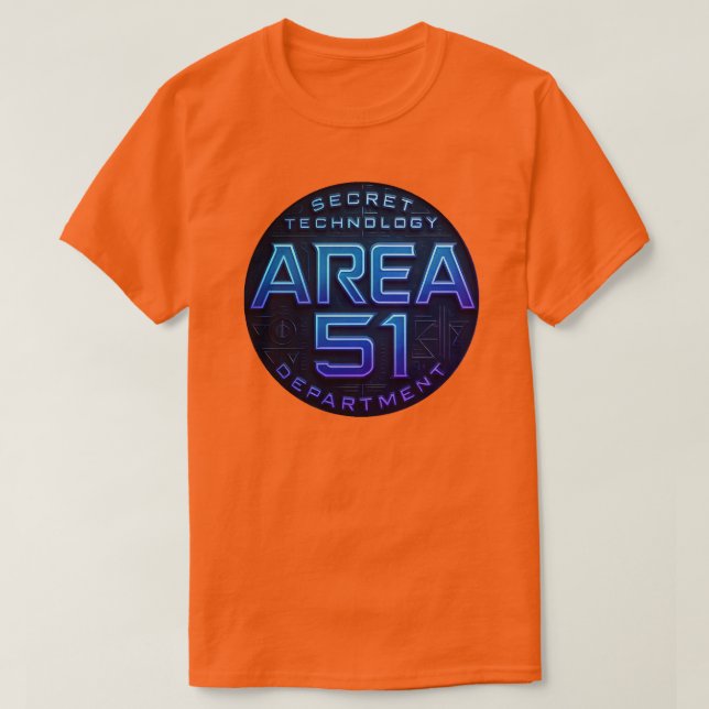 Area 51 - Secret Technology Department T-Shirt (Design Front)