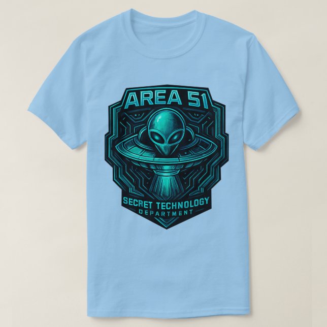 Area 51 - Secret Technology Department  T-Shirt (Design Front)