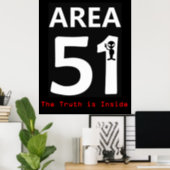 AREA 51 - The TRUTH IS INSIDE - POSTER (Home Office)