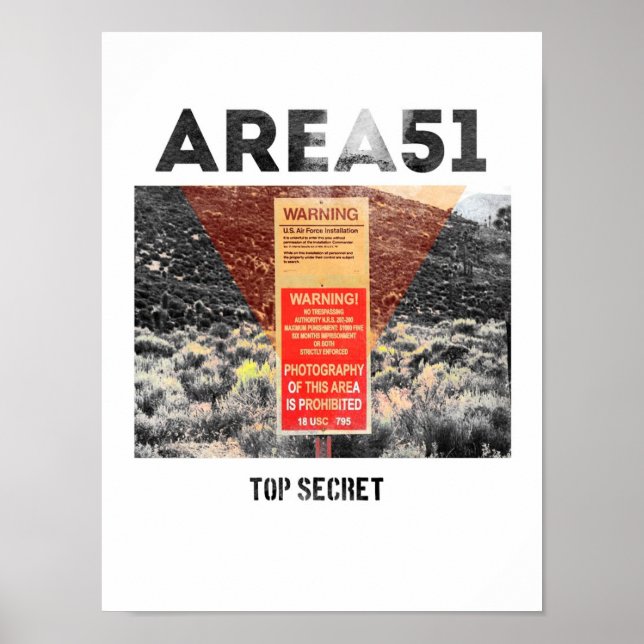Area 51 - Top Secret - Aliens Poster (Front)
