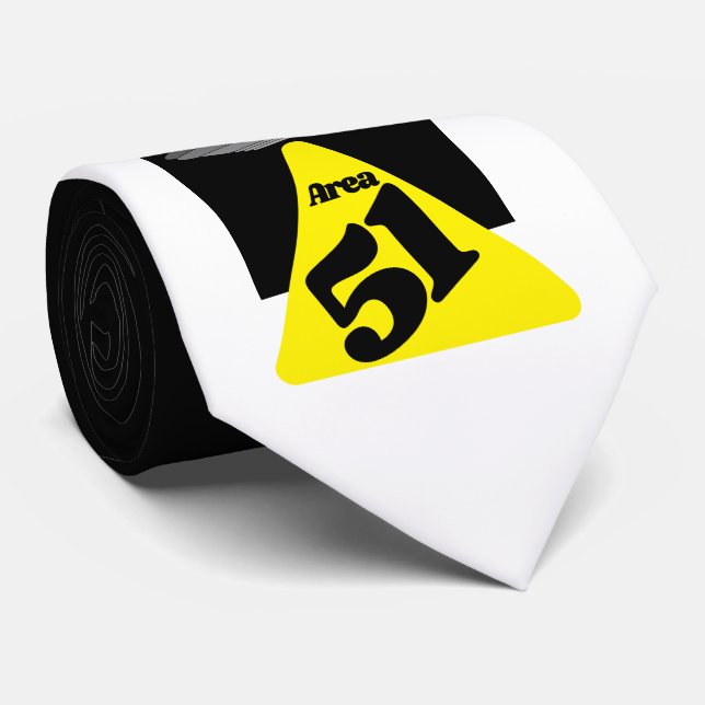 Area 51, UFO Neck Tie (Rolled)