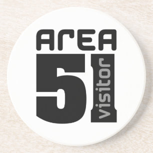 Area 51 Visitor Sandstone Coaster