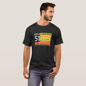 Area 51 Warning T-Shirt (Front Full)