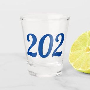 Area Code 202 (Washington DC) Shot Glass
