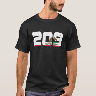 Area Code 209 Cali Stockton Modesto Northern Calif T-Shirt