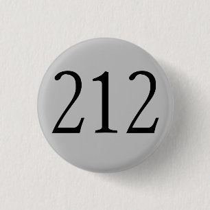 Area Code 212 (NY City) Button