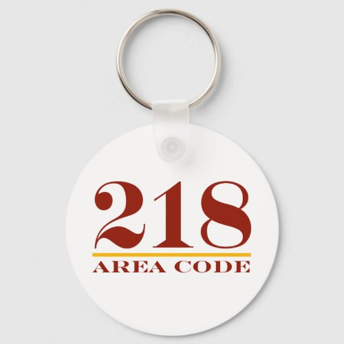 Area Code 218 Keychain