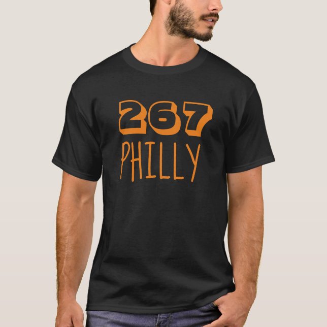 Area Code 267 - Philly T-Shirt (Front)