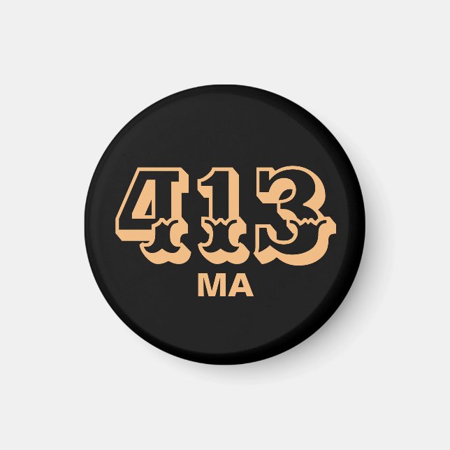 Area Code 413 Magnet (Front)