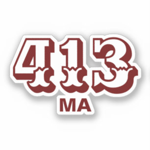 Area Code 413 Sticker