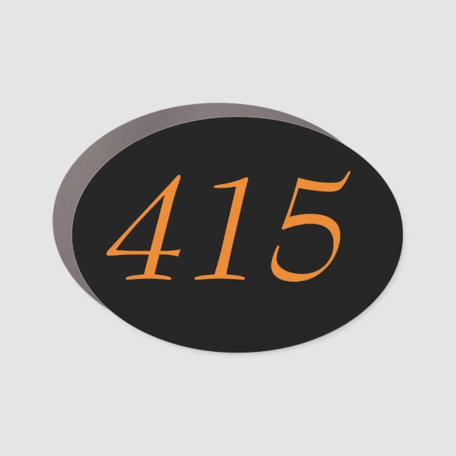 Area Code 415 (San Francisco) Car Magnet (Front)