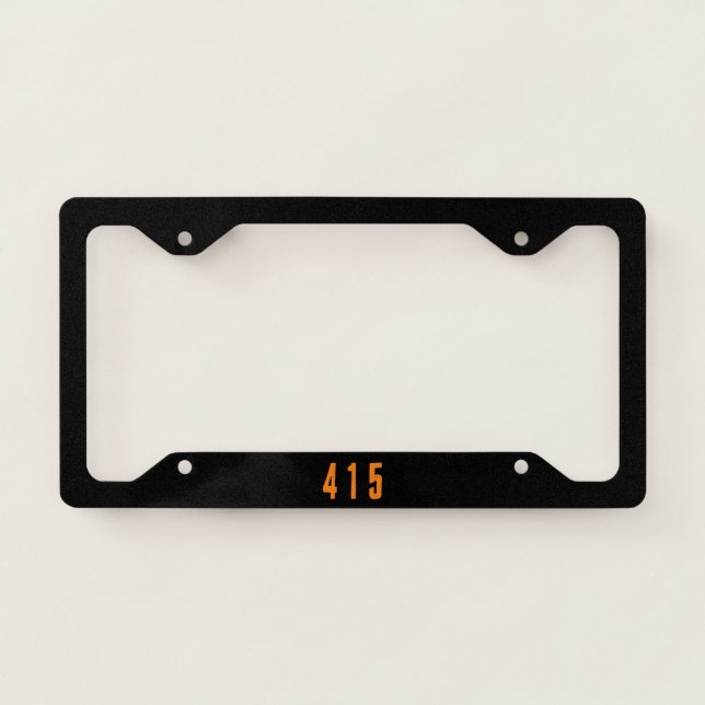 Area Code 415 (San Francisco) License Plate Frame (Front)