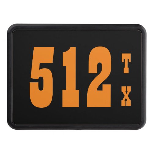 Area Code 512 Austin TX Hitch Cover