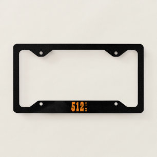 Area Code 512 (Austin, TX) License Plate Frame