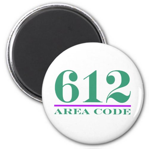 Area Code 612 Magnet