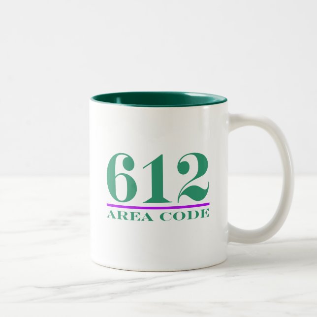 Area Code 612 Two-Tone Coffee Mug (Right)