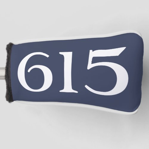 Area Code 615 Nashville Golf Head Cover