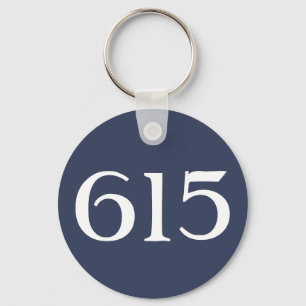 Area Code 615 (Nashville) Keychain