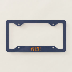 Area Code 615 (Nashville) License Plate Frame