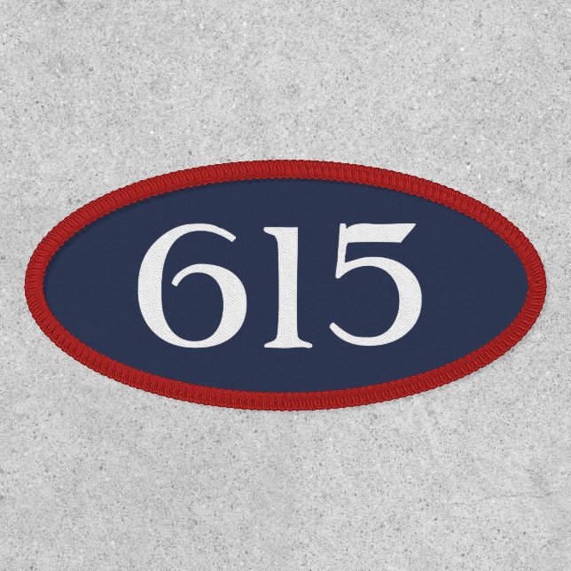 Area Code 615 (Nashville) Patch (Front)