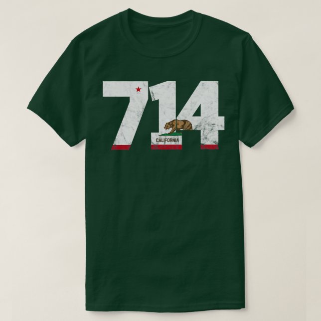 Area Code 714 Anaheim California TShirt 5 (Design Front)