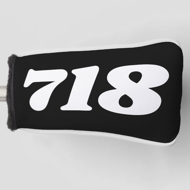 Area Code 718 (New York City) Golf Head Cover (Front)