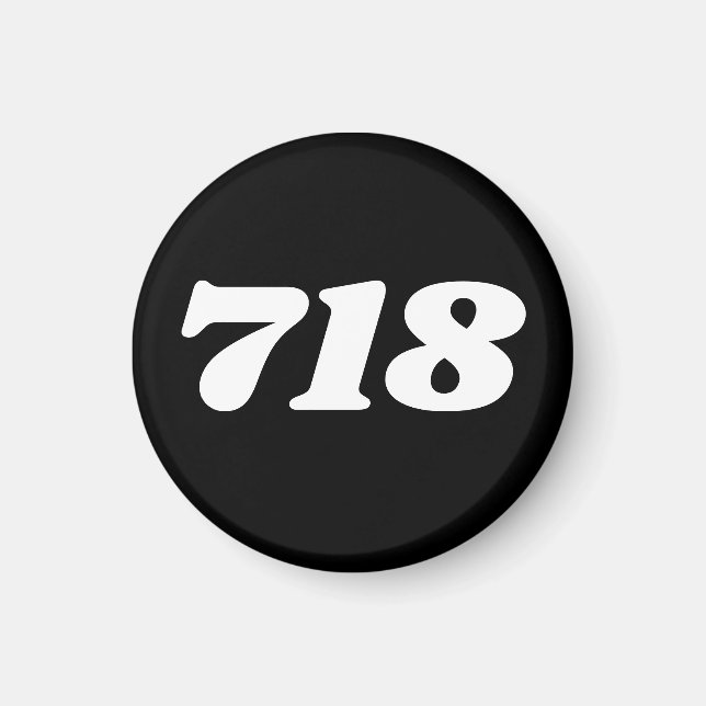 Area Code 718 (New York City) Magnet (Front)