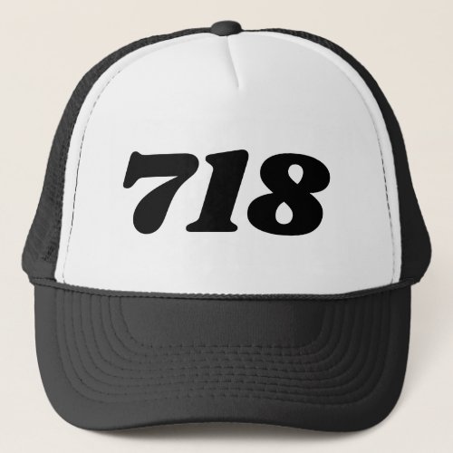 Area Code 718 New York City Trucker Hat