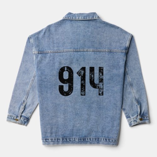 Area Code 914 For Westchester County New York Ny 9 Denim Jacket