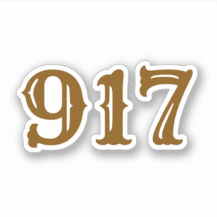 Area Code 917 (New York City) Sticker