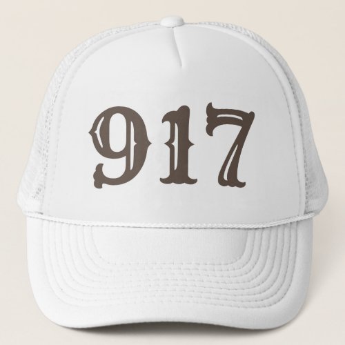 Area Code 917 New York City Trucker Hat