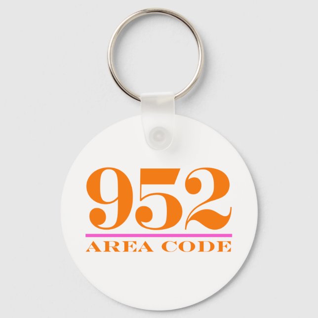 Area Code 952 Keychain (Front)