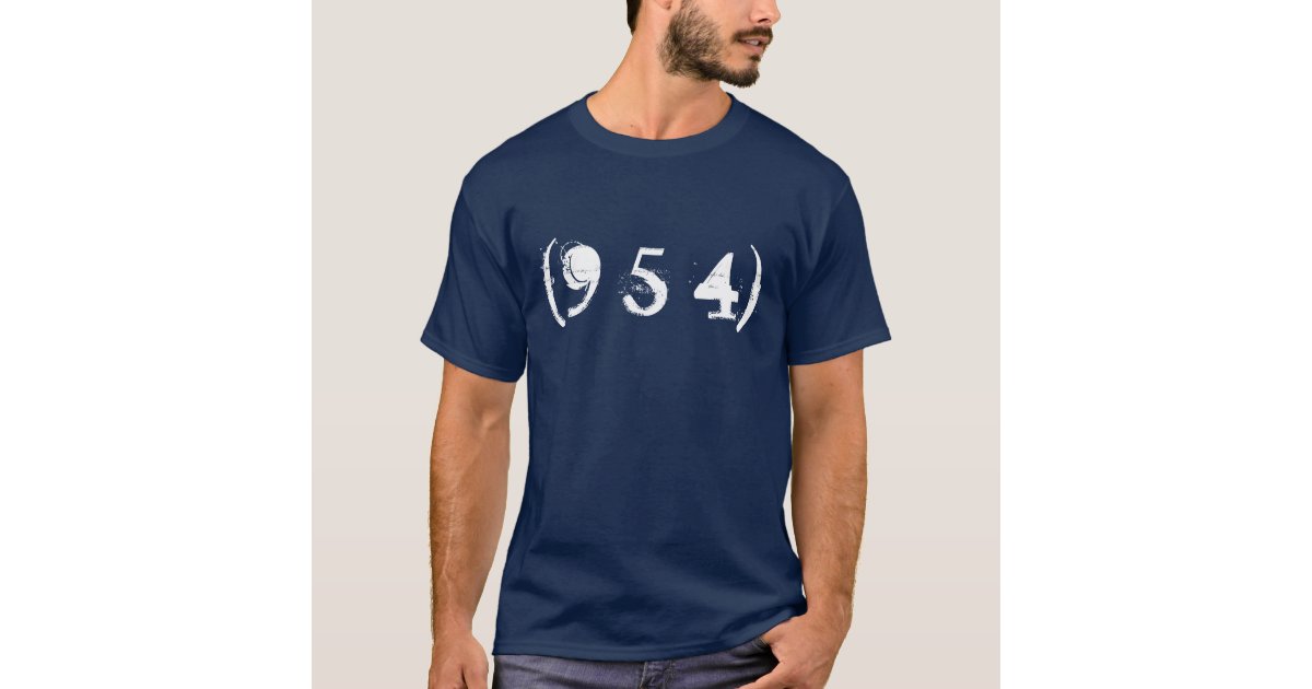 area-code-954-t-shirt-zazzle