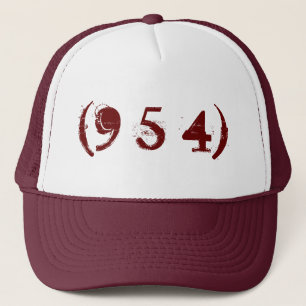 Area Code 954 Trucker Hat