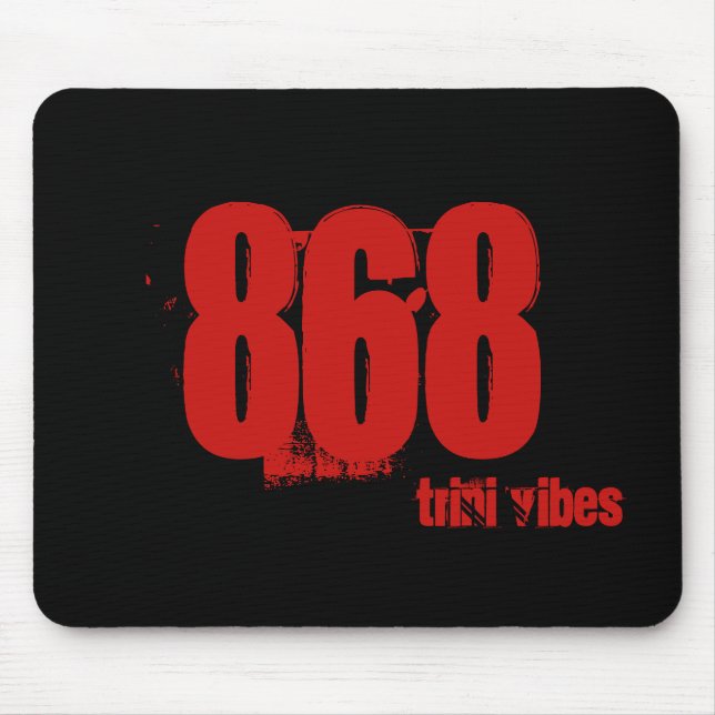 Area Code Trini Mousepad 868 (Front)
